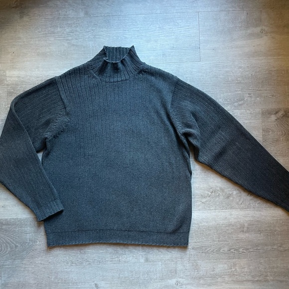 Eddie Bauer Other - Eddie Bauer Men’s Cotton Mock Neck Ribbed Sweater size L